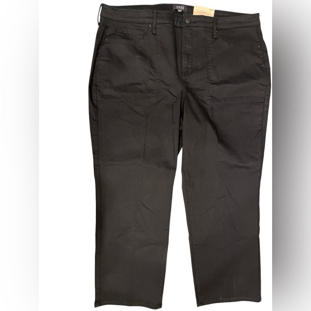 NYDJ Black Ankle Pants Lift Tuck Technology Women’s Plus 20W NWT